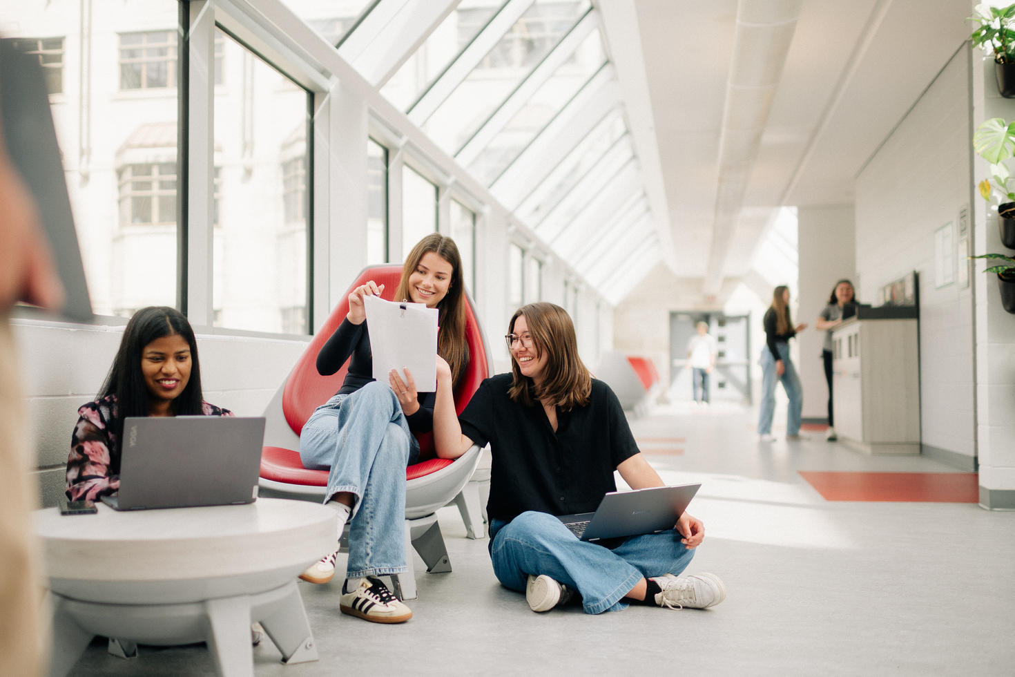 Students intereacting