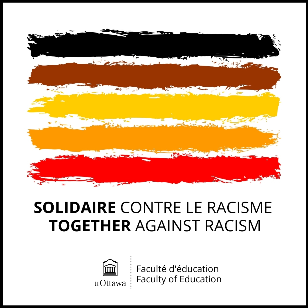 Together against racism logo.