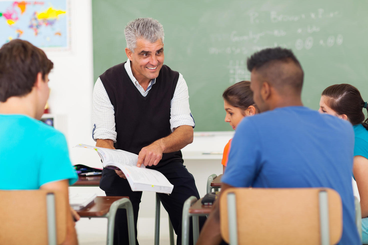 Male Teacher in classroom
