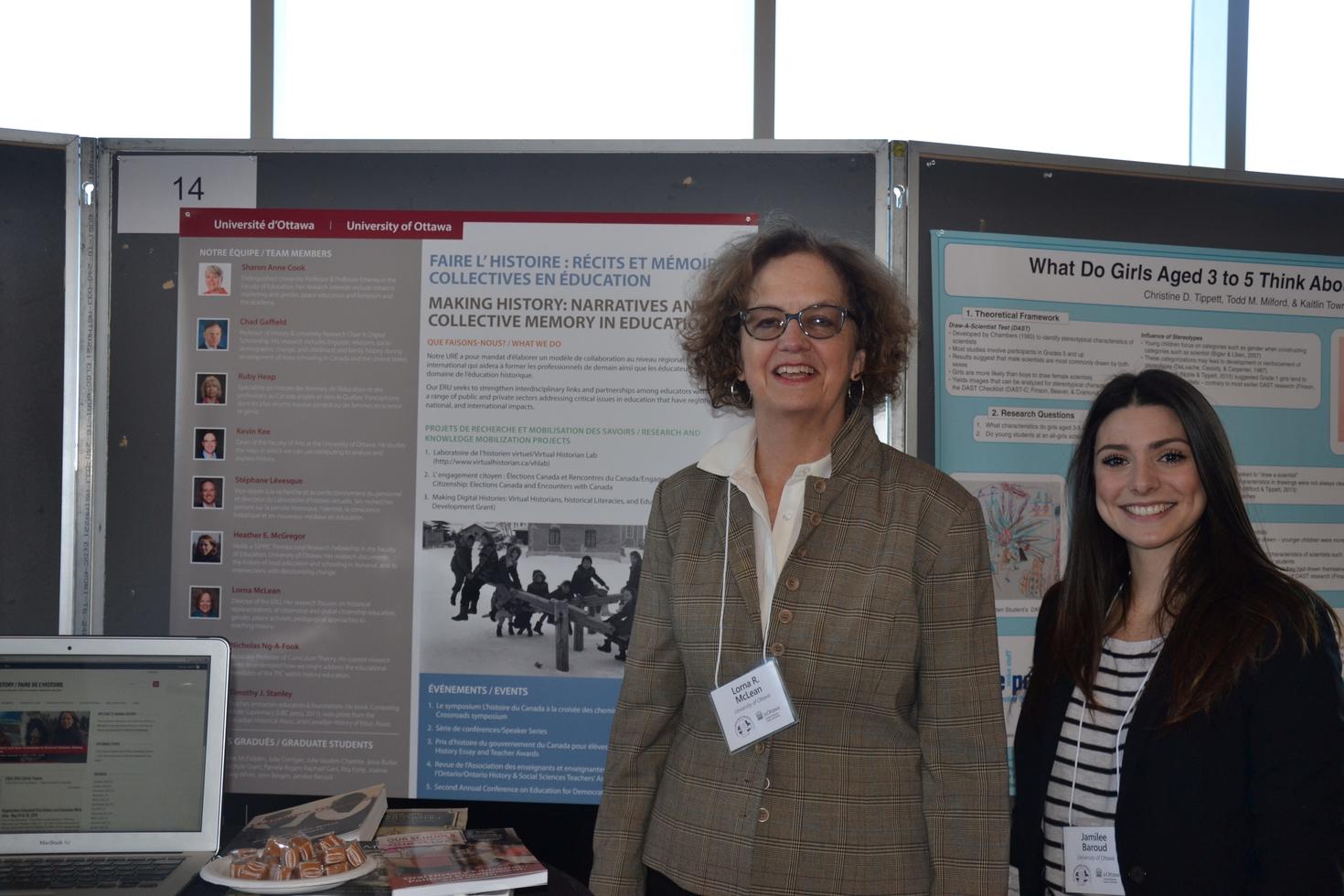 Lorna McLean and student