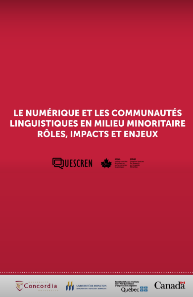 Affiche : Le numérique et les communautés linguistiques en milieu minoritaire rôles, impacts et enjeux