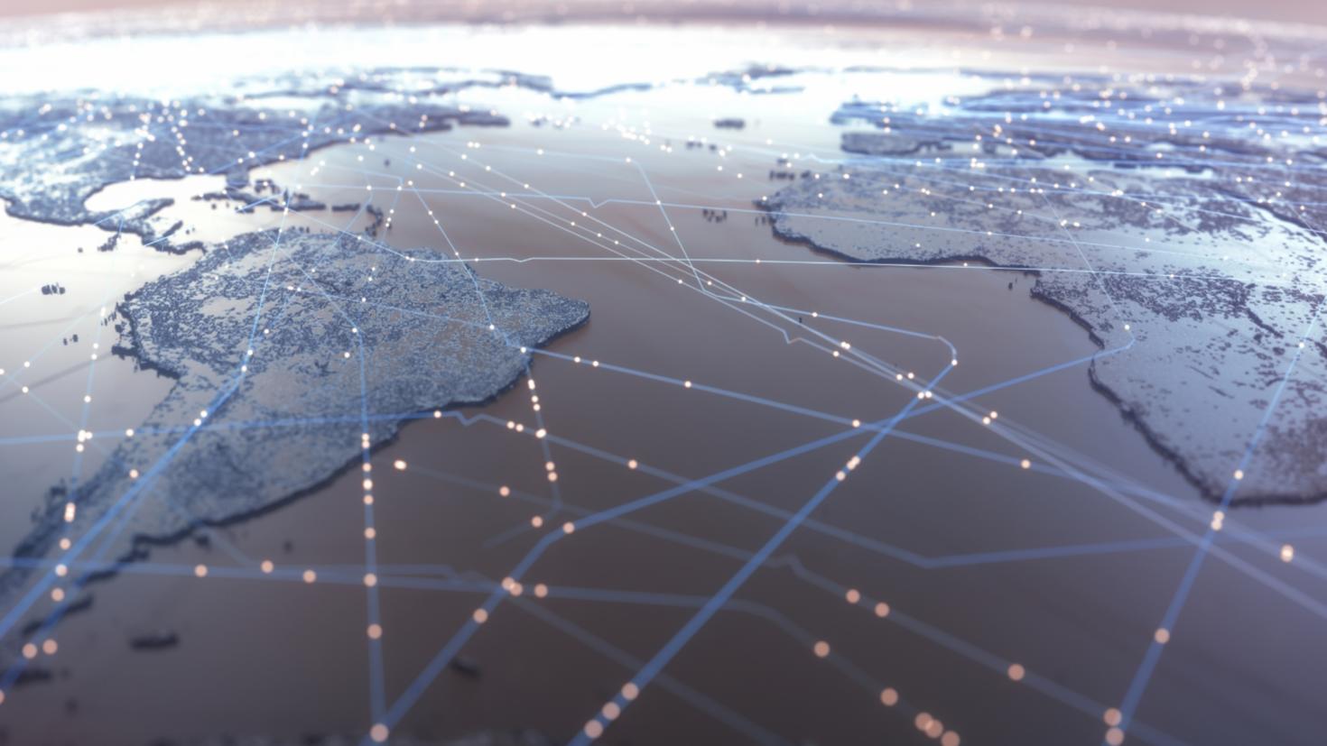 Picture of connecting globes