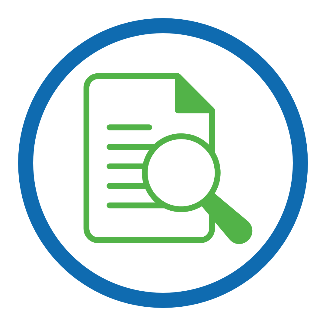 Icon representing a research paper