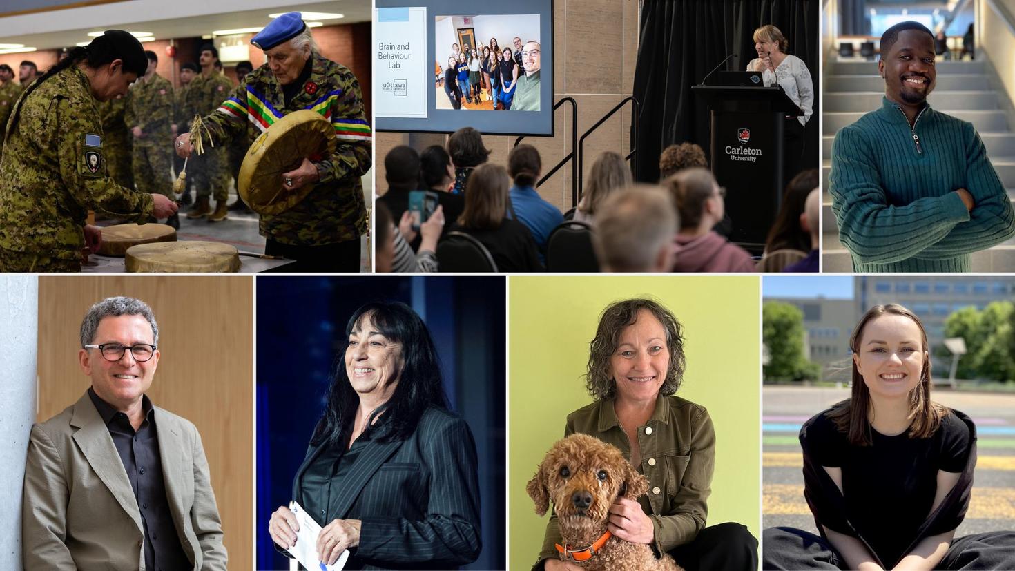 Collage of people from the Faculty of education's 2025 news articles