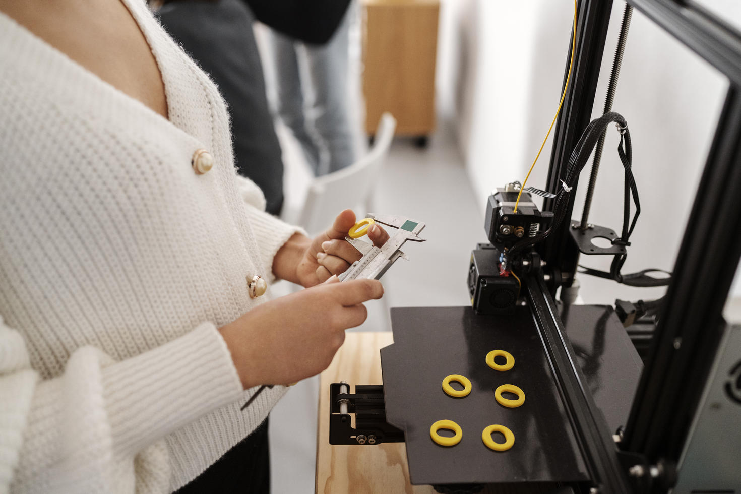 designer working on a 3d model