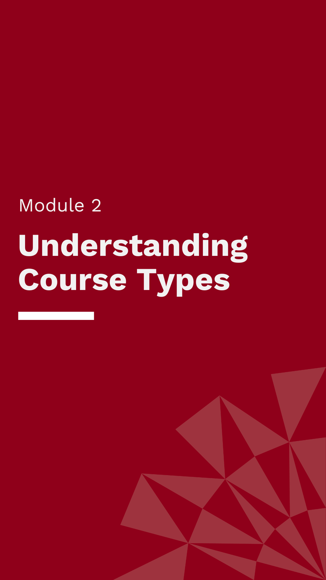 Understanding Course Types