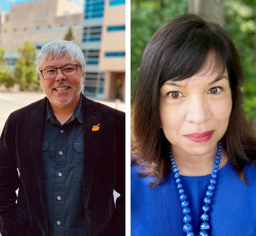 Professor Nicholas Ng-A-Fook and Anita Jean Tenasco