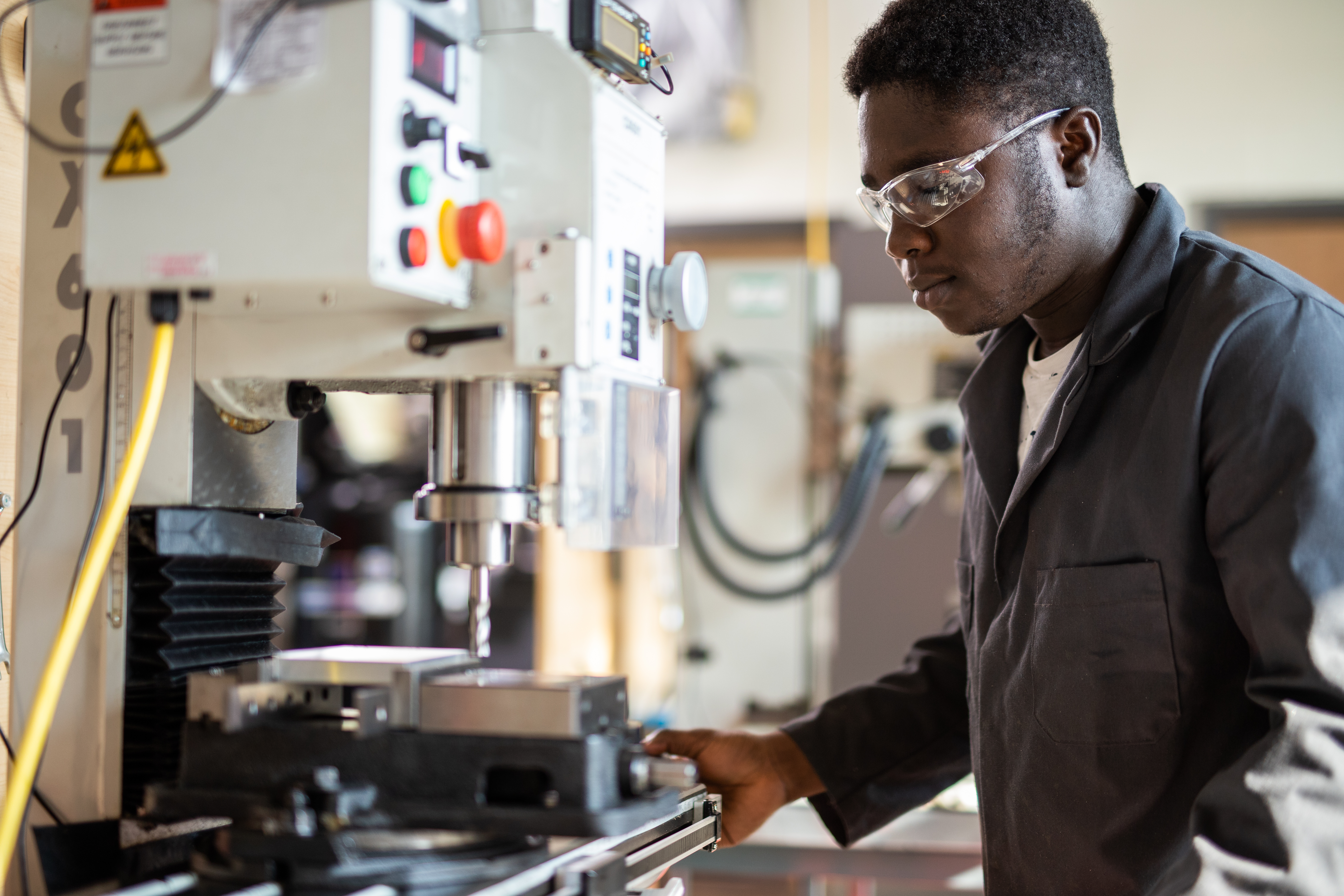 Student in Manufacturing Training Centre