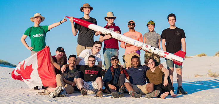 uO Rocketry team picture.