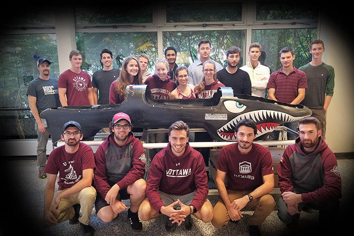 Group picture of one of Engineering's competitive teams.