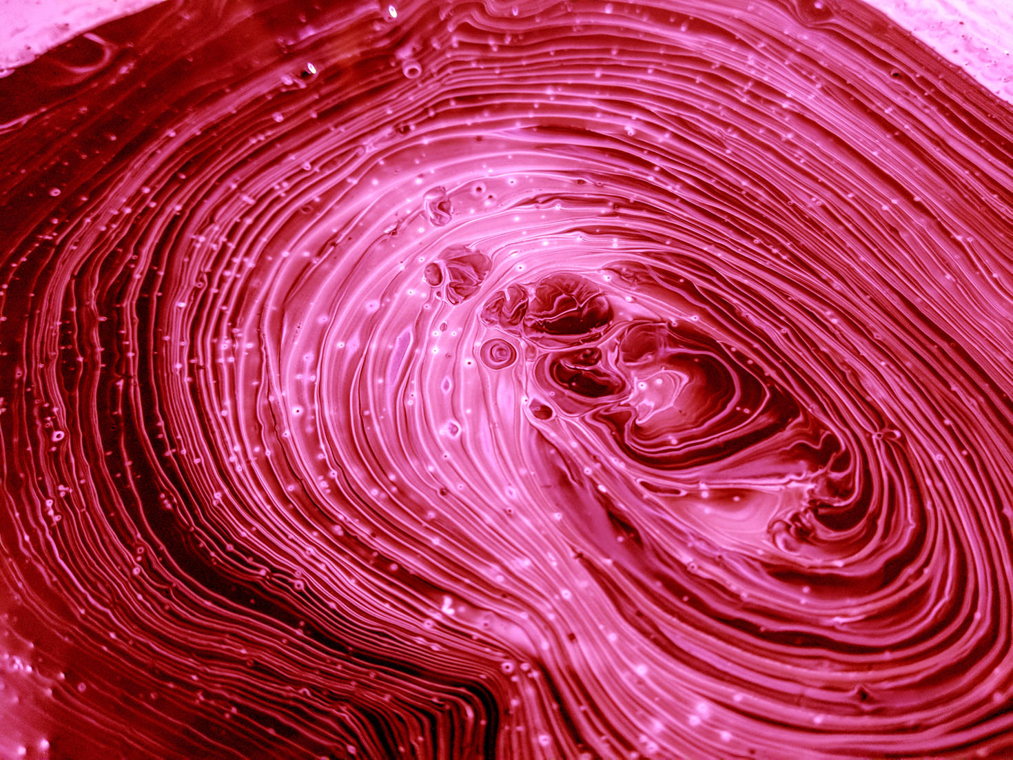 Close up on red object