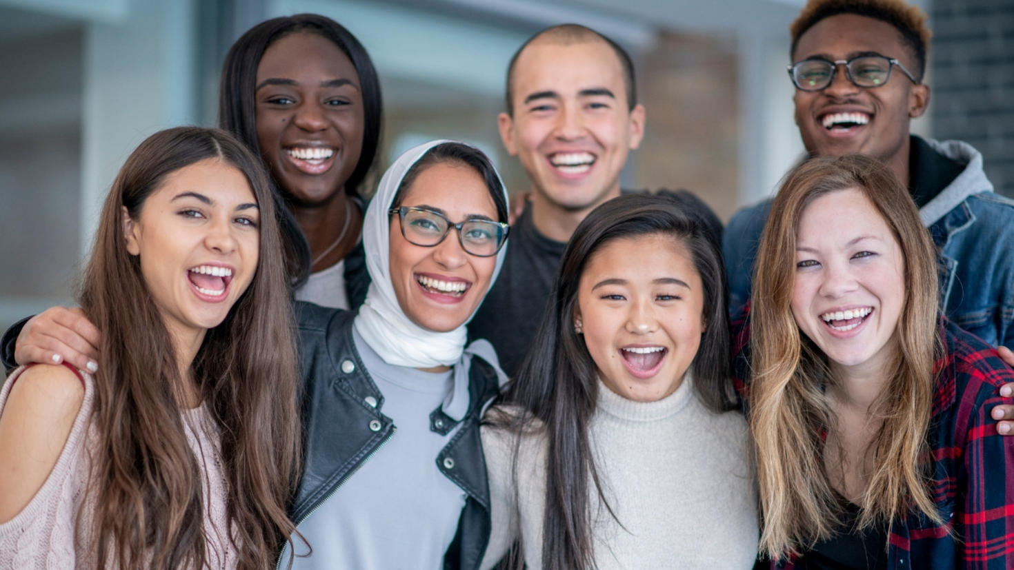 Students smiling 