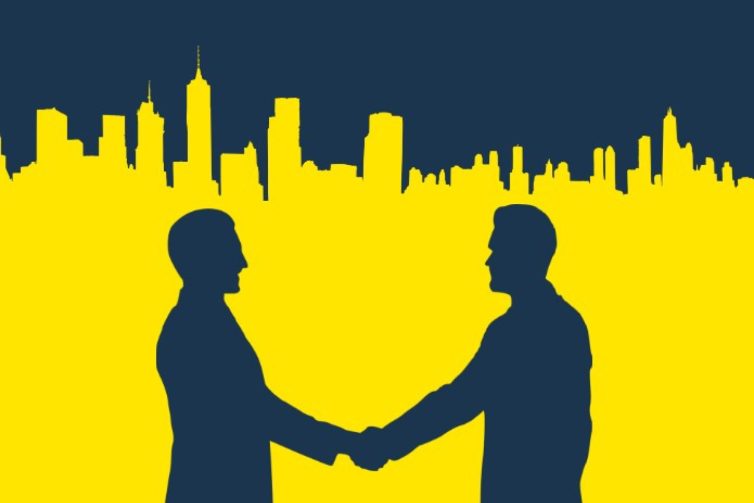 Two people shaking hands