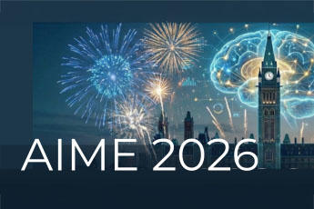 The words AIME 2026 overlaid on a graphic of the Ottawa Parliament buildings.