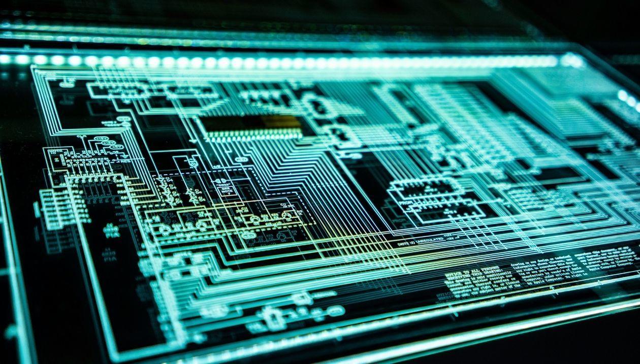 A LED panel.