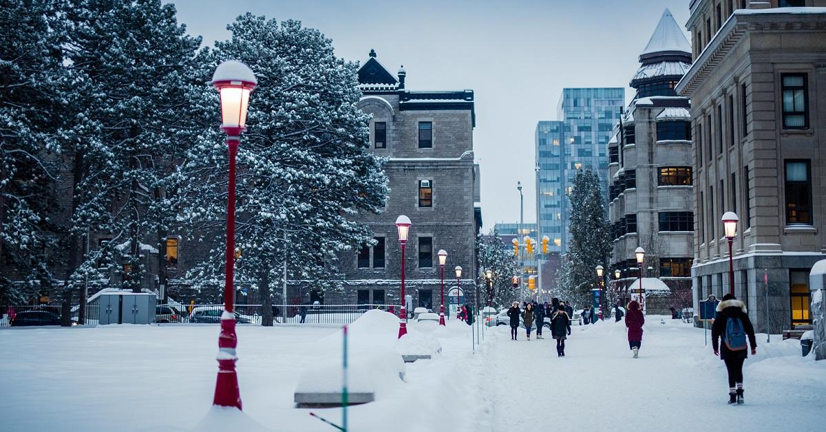 Winter campus