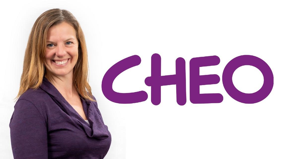 Rochelle Einboden and the CHEO logo