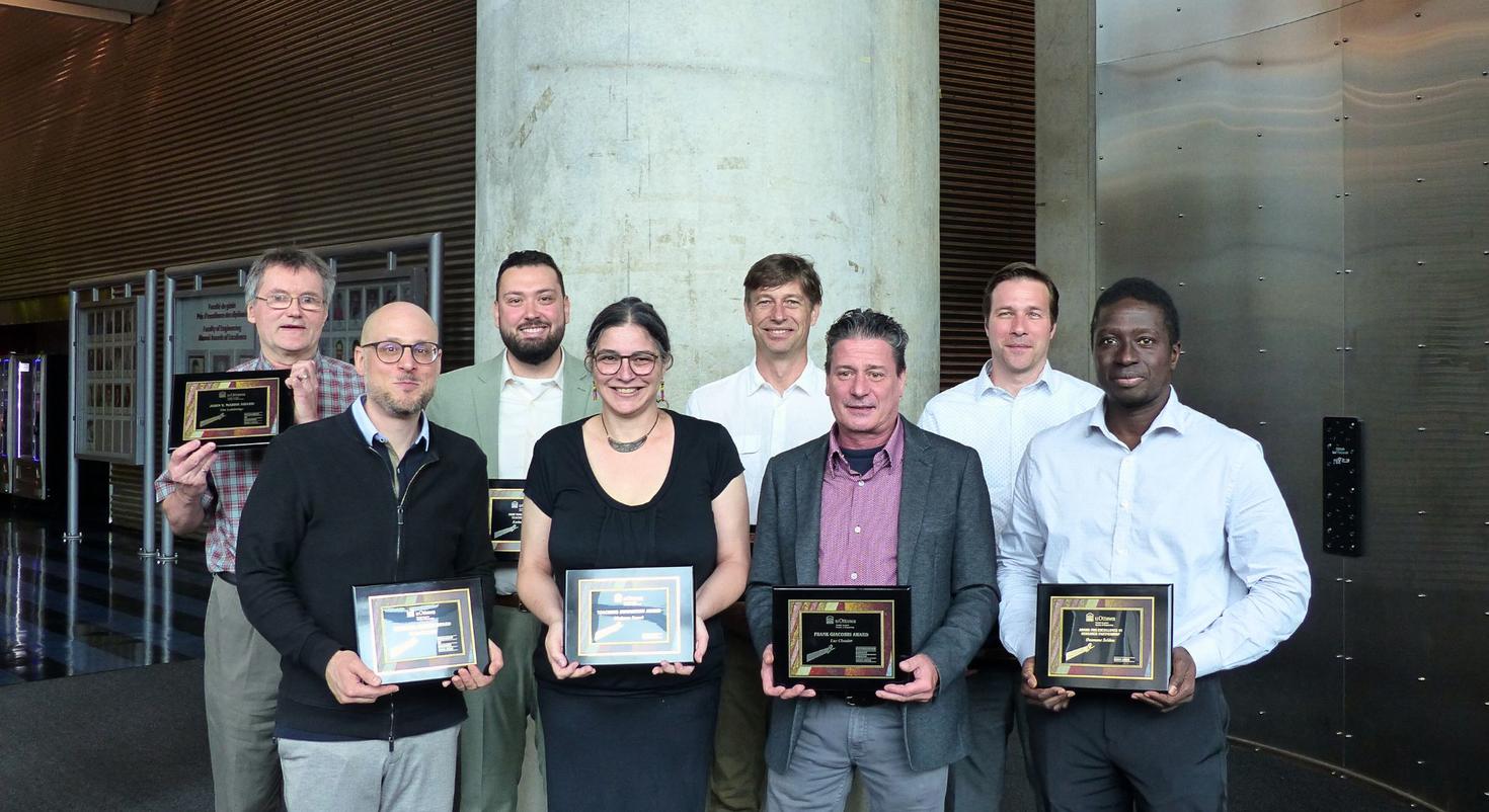 Recipients of the Faculty of Engineering awards.