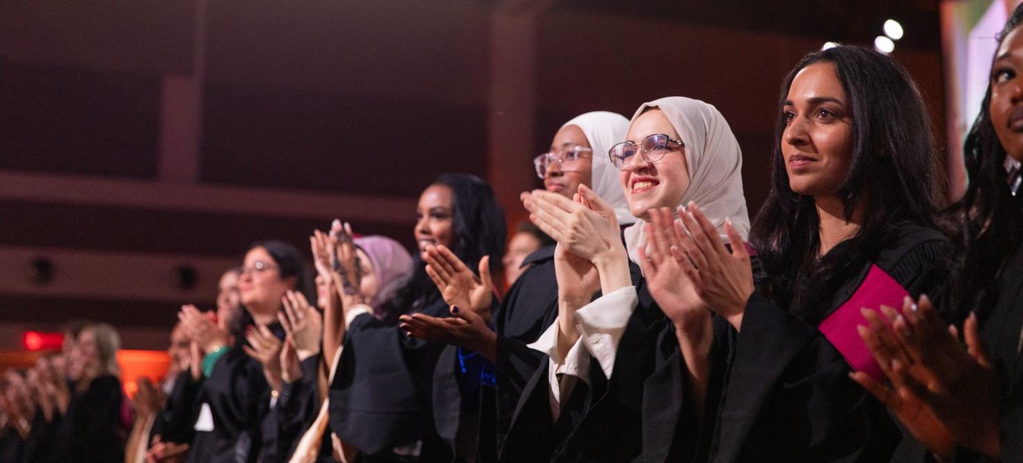 Graduates at graduation