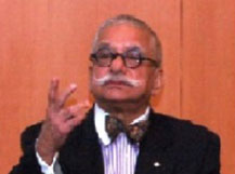 Professor Vern Krishna during the Last Lecture