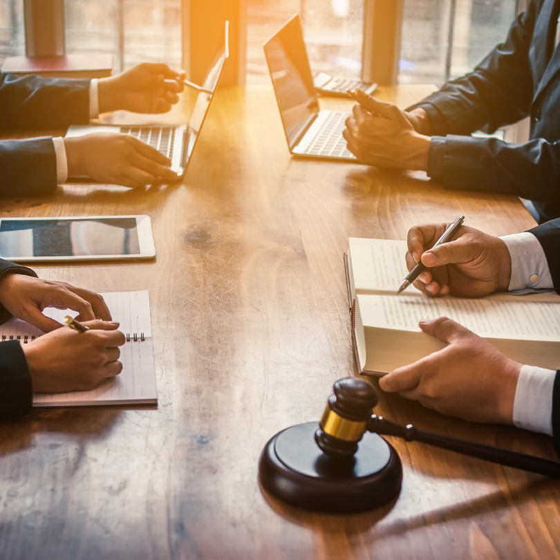 lawyers around a table
