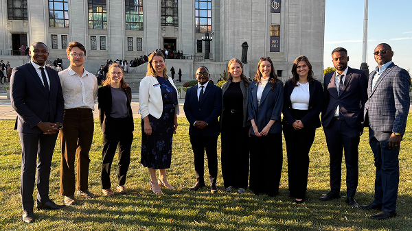 PhD Students with dean Boon