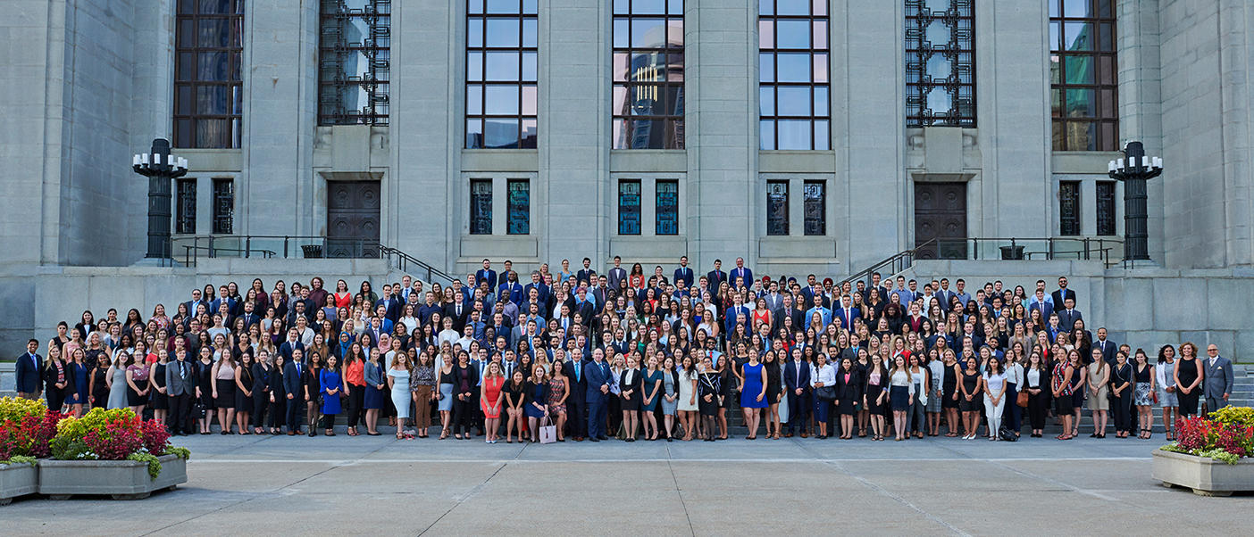 Law students in front of the Supreme Court