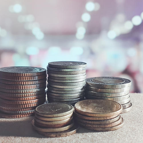 piles de pièces de monnaie