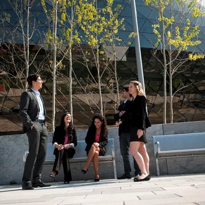 group of students chatting