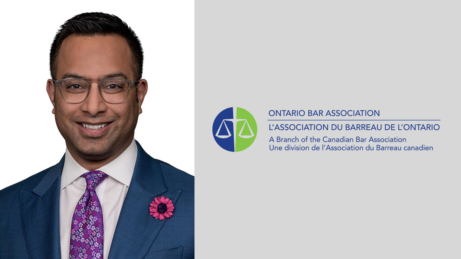 Ranjan Agarwal, LLB ’03, elected to the Ontario Bar Association’s Board as second vice president