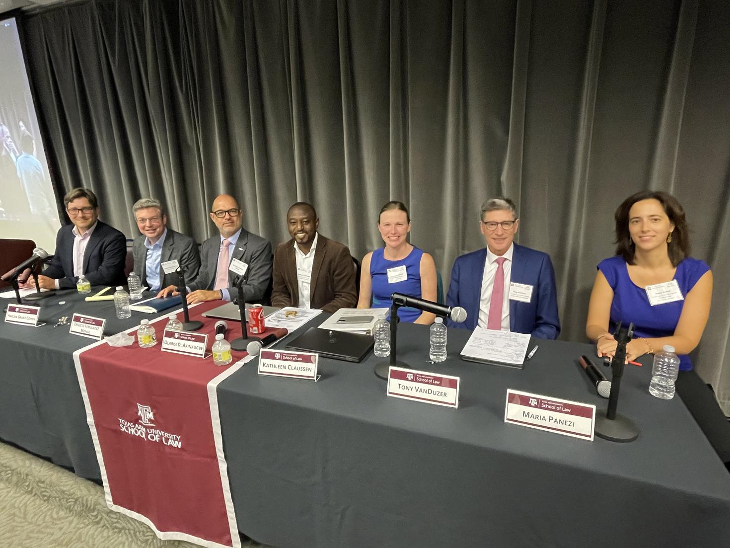 Nicolas Lamp, Harlen Cohen, Ernesto Fernandez Monge, Olabisi Akinkugbe, Kathleen Claussen, Tony VanDuzer and Maria Panezi