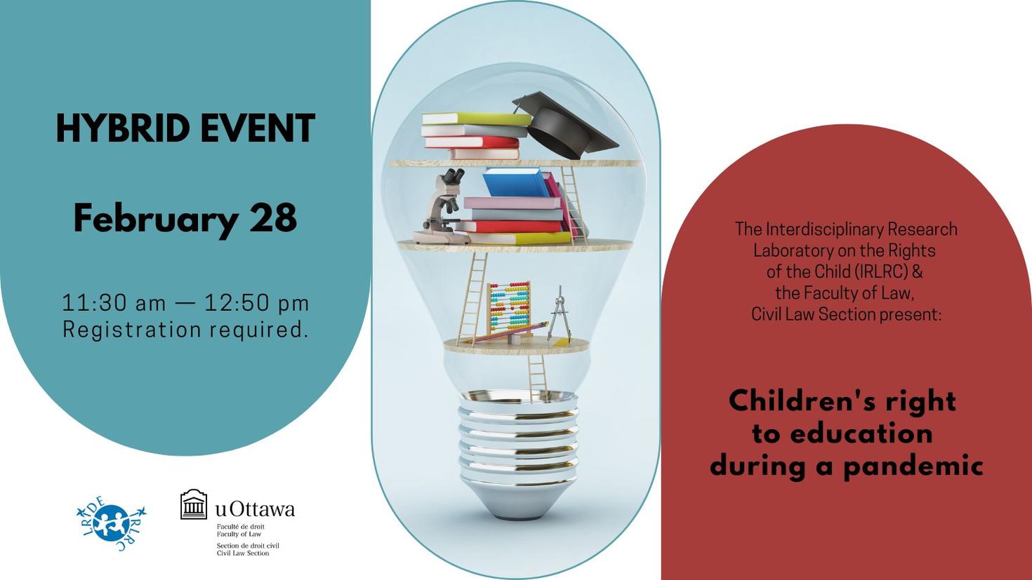 Hybrid event on February 28: Children's right to education during a pandemic