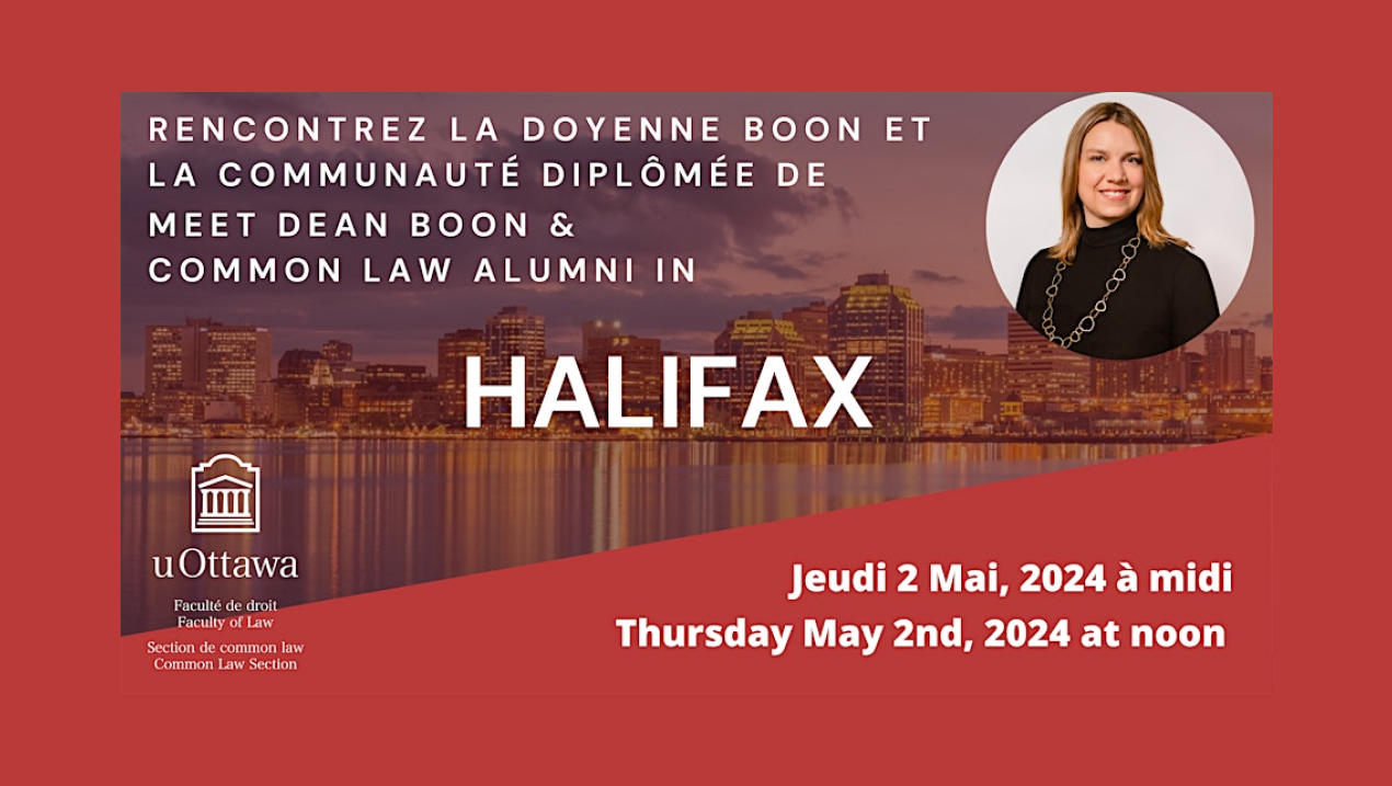 Faculty of law - common law - Halifax alumni lunch