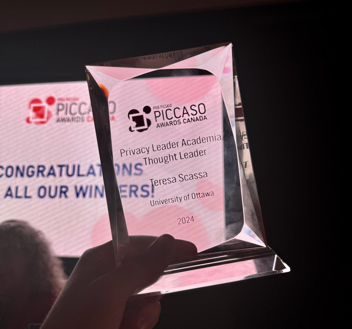 Teresa Scassa, Picasso award