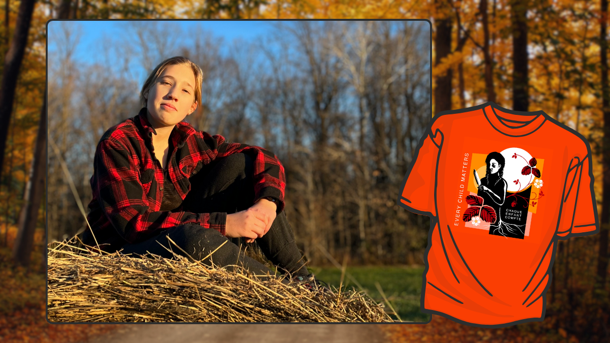 Juliana Strickland and Orange Shirt
