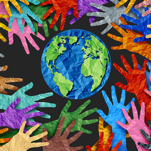 hands around the world