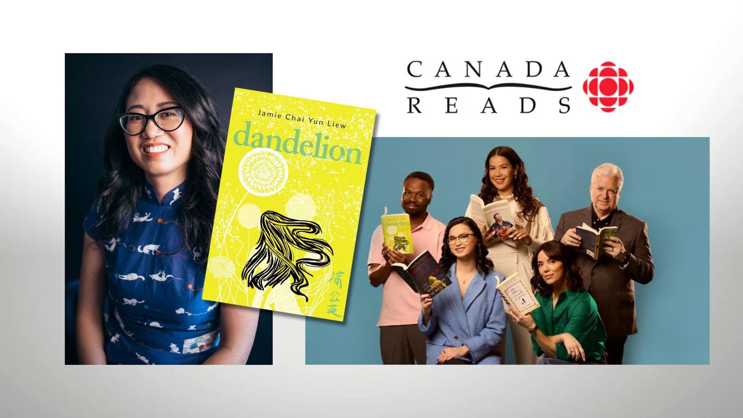 A photo of professor Jamie Liew with the cover of the book Dandelion beside the promotional photo for Canada ReadsProfessor Jamie Liew’s début novel, Dandelion (Arsenal Pulp Press, 2022) has been named as one of the five contenders for CBC’s 2025 “Canada Reads” debates. 