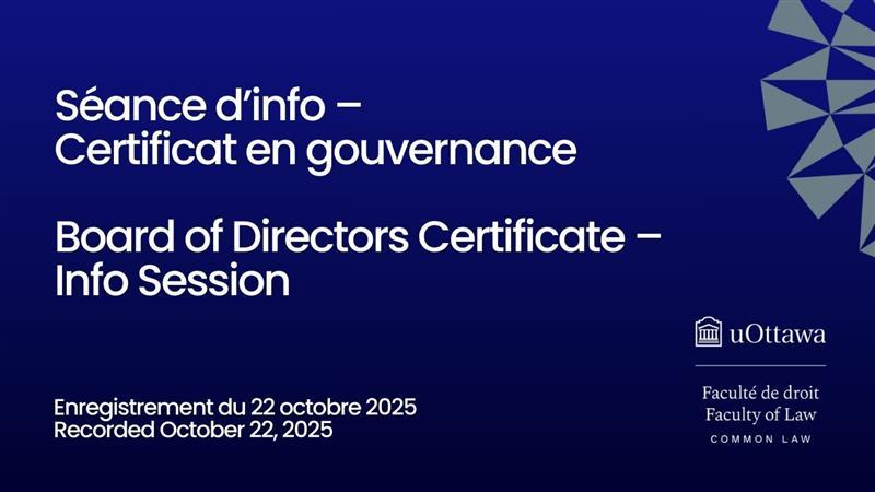 cover image of the Board of Directors Certificate: Legal and Ethical Governance