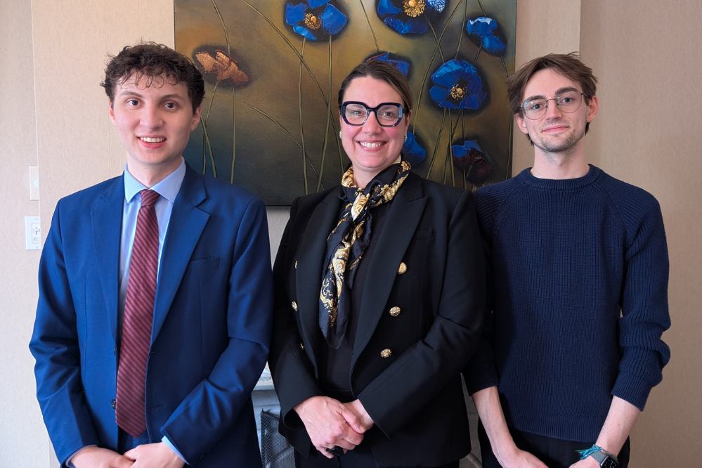 Andrew Clark-Alfaro, Dean Kristen Boon and Jacob Graff