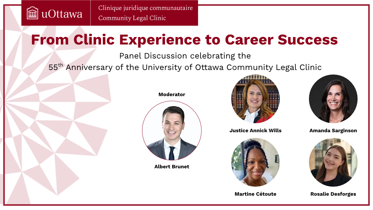 Event poster for the panel discussion: From Clinic Experience to Career Success