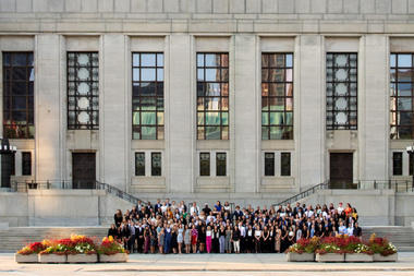 Group of students in front of the supreme court