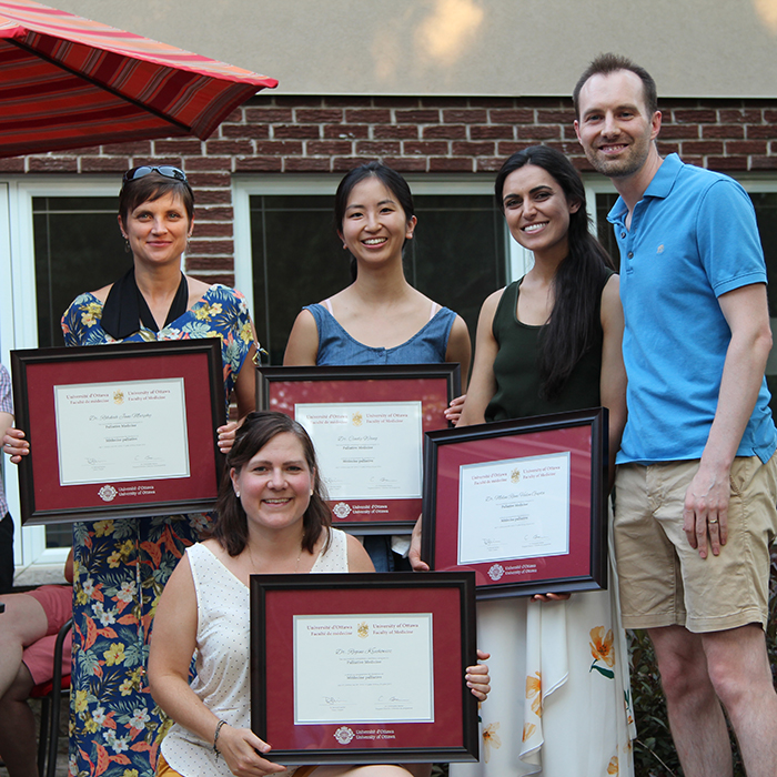 Program graduates with Dr. Barnes