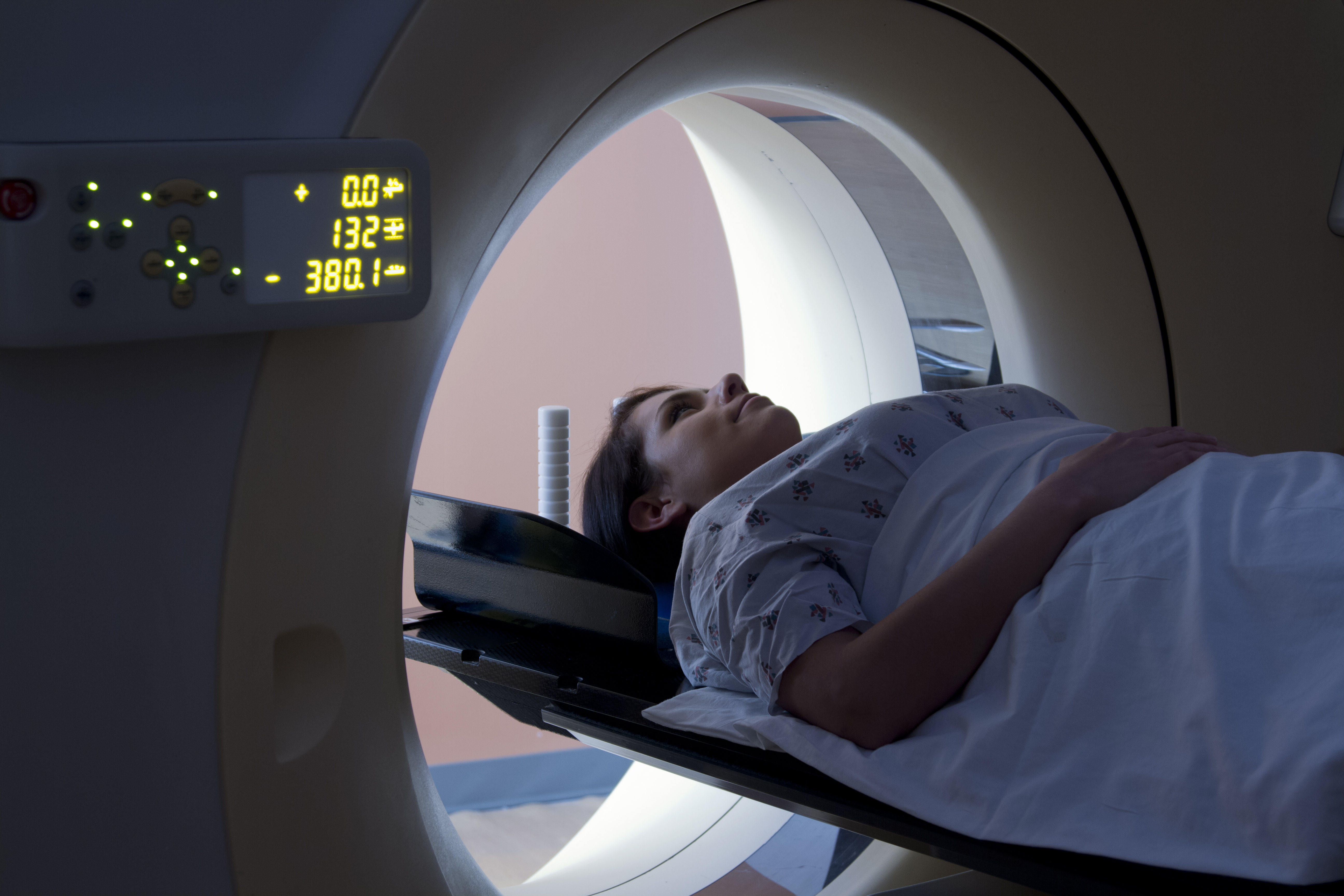 Woman Receiving A Medical Scan