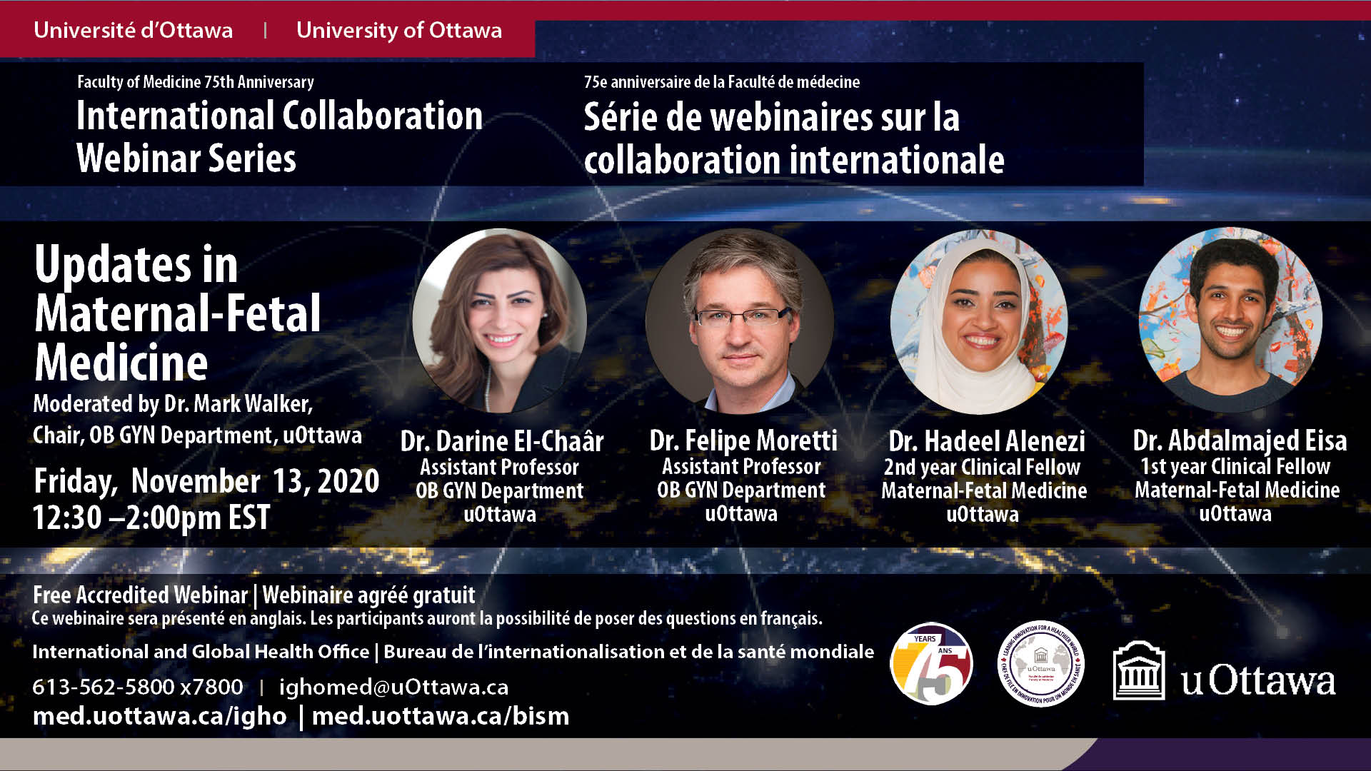 webinar poster for 13 november