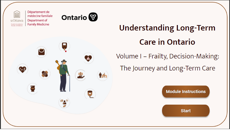 Screenshot of Understanding Long-Term Care module
