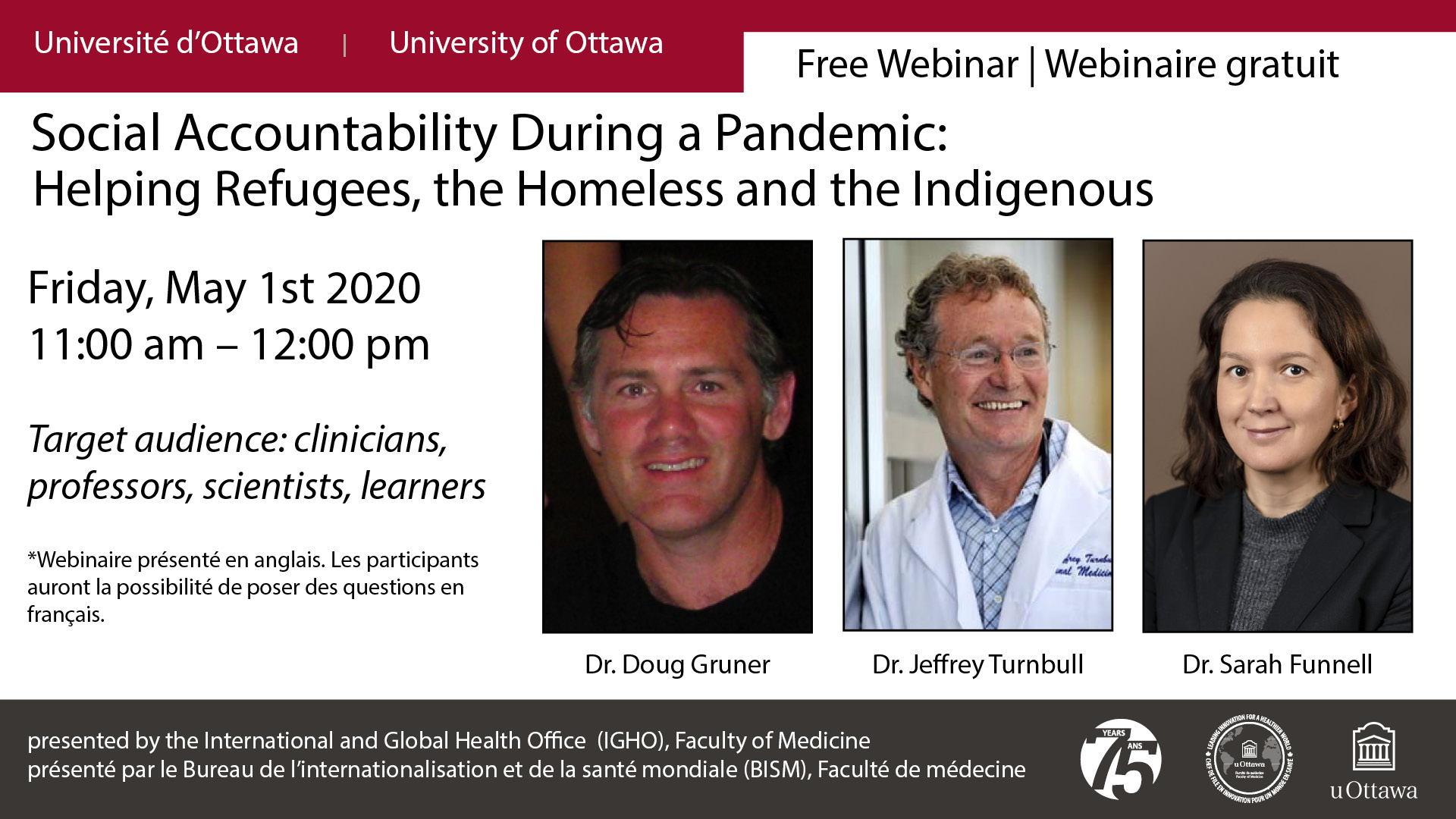 webinar poster for May 2022