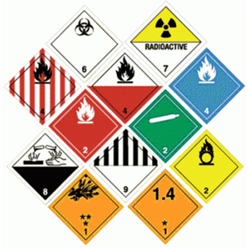 Transportation of Dangerous Goods placards