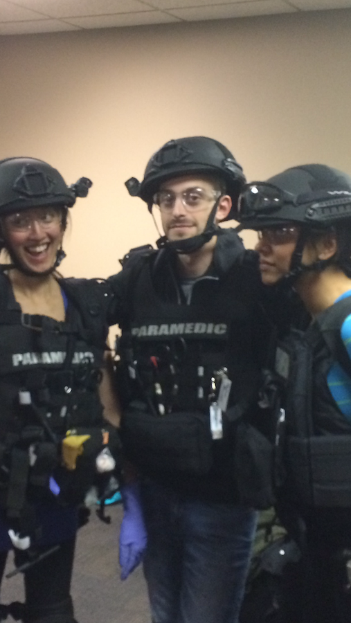 Three paraemedics in tactical gear 2