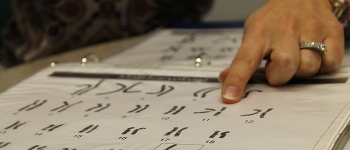 A book displaying chromosomes