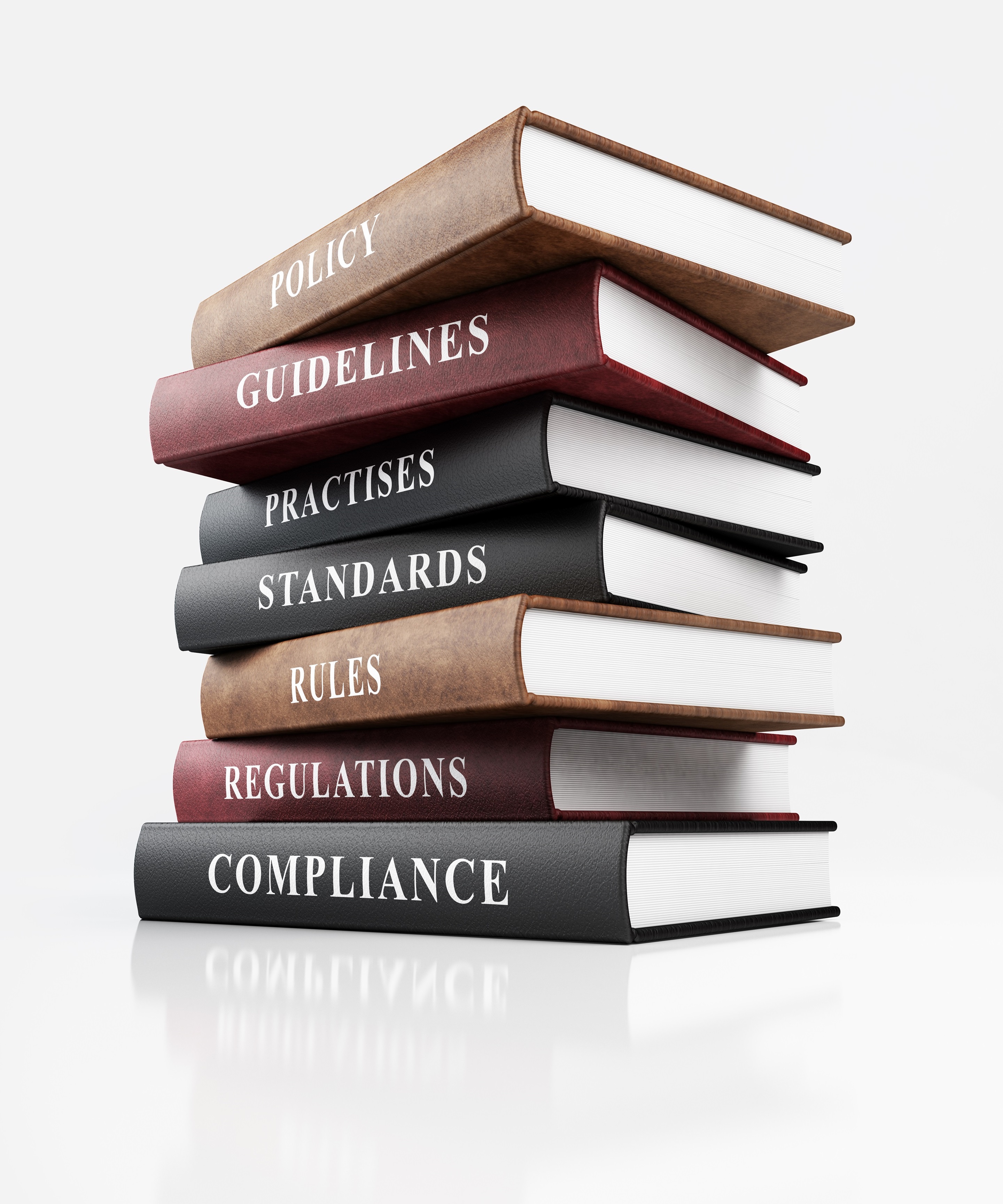 Stack of books on a table